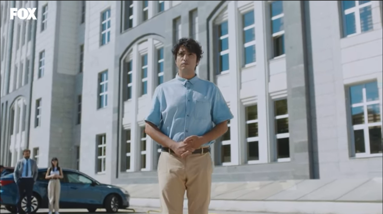 Ali outside the courtroom